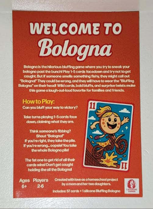 Bologna card game ages 6-99